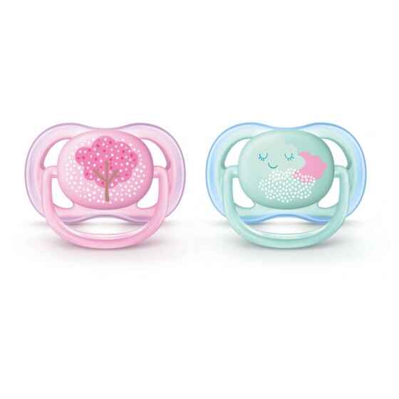 Philips Avent Ultra Air Chupeta, 0-6M, Menina, 2 Unidades